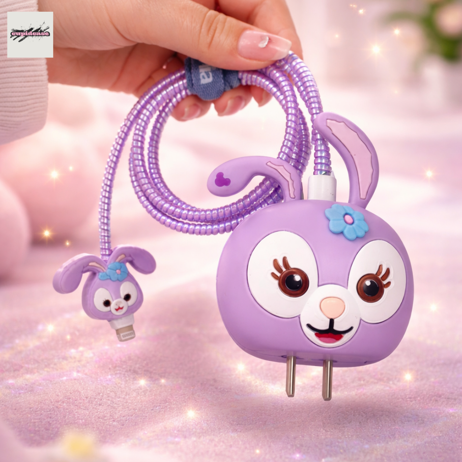 Purple Rabbit Charger Protector