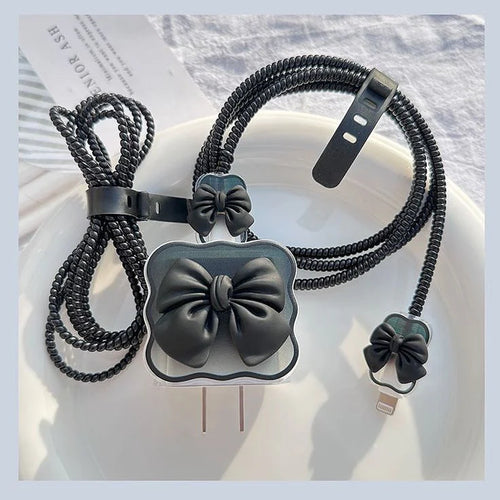 Black Bow Charger Protector